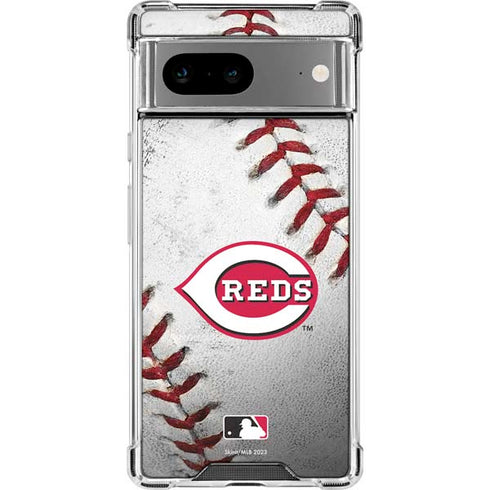 MLB Cincinnati Reds Game Ball Google Pixel 8 Clear Case
